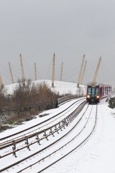 LONDON - DECEMBER 02: The snow fall during the coldest beginning of winter on record in the UK caused transport disruptions throughout the week. DECEMBER 02, 2010 in London, England. 02, 2010 in London, England.