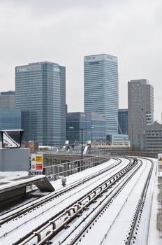 LONDON - DECEMBER 02: The snow fall during the coldest beginning of winter on record in the UK caused transport disruptions throughout the week. DECEMBER 02, 2010 in London, England. 02, 2010 in London, England.