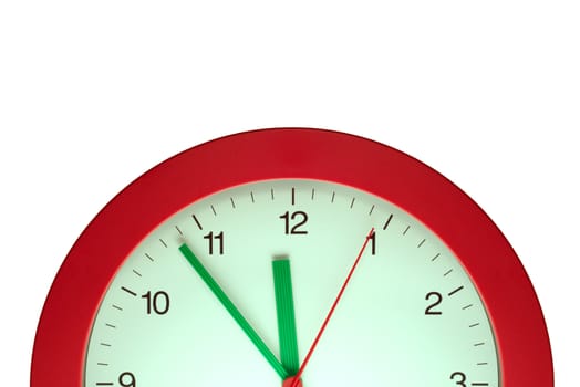 Photo of half Clock with text space