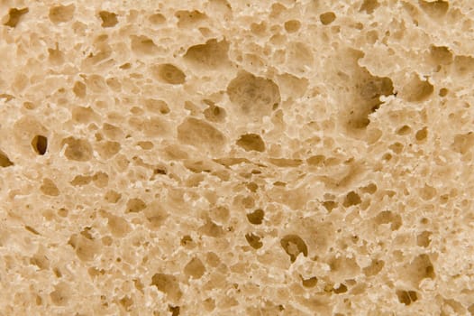 detail photo of brown bread structure, background