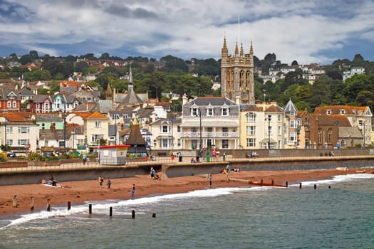 The seaside town of Teignmouth is in South Devon, England.