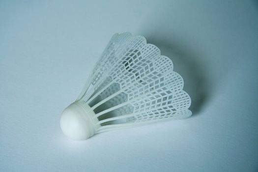 white badminton basket on white clear background, 