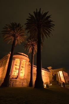 Art Gallery of New South Wales in Sydney, night photo