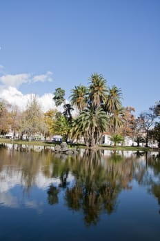 Portugal park a place to relax beside the lake 