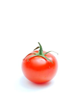 Perfect red tomato isolated on white