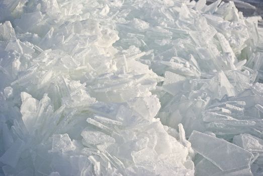 The Closeup Ice texture background. The macro