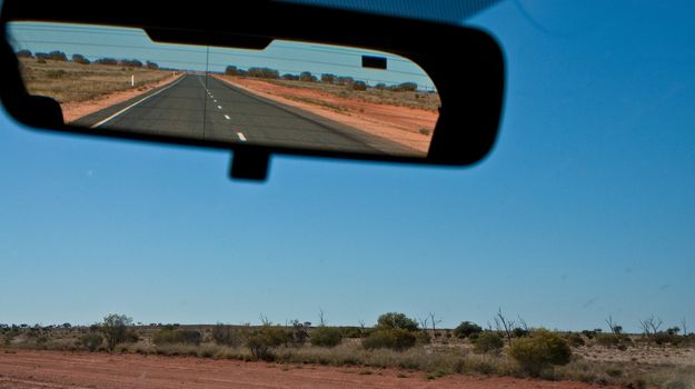 on the road in the australian outback, australia