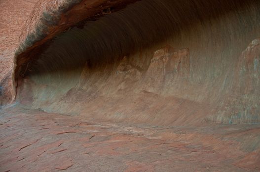 cave of Ayers Rock, outback australia Northern Territory