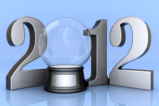 Picture a beautiful, glass ball on a colored background