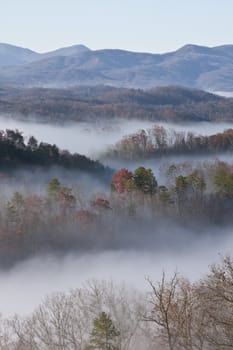 great smoky mountain national park a lot of fog great colors