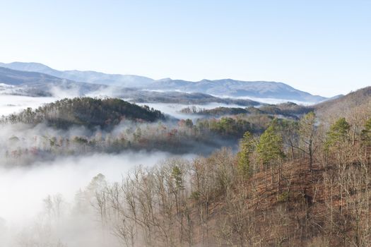 great smoky mountain national park a lot of fog great colors