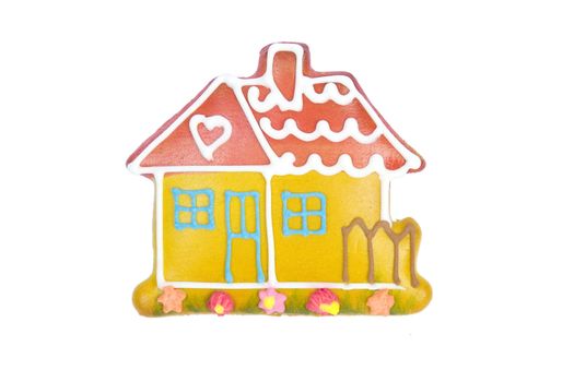 christmas house made from gingerbread,  x-mas cookies