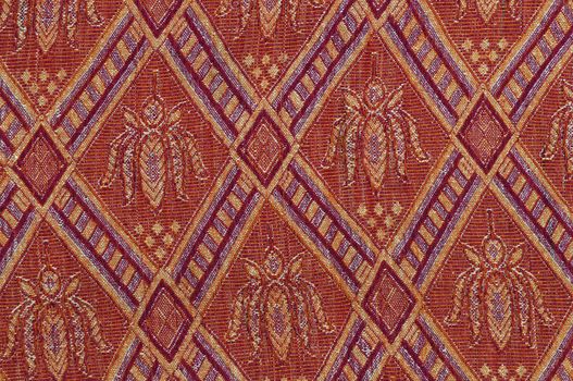 Intricate patterns in a hand made wollen blanket
