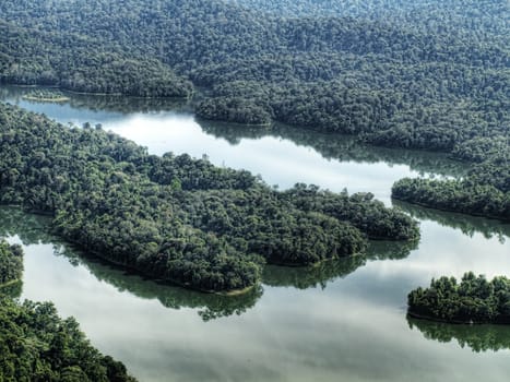 Landscape taken from Bukit tabur peak near Kuala Lumpur Malaysia