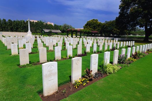 a World War II Cemetry in Chennai India