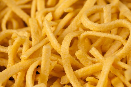 Spaetzle; traditional German noodles; a food background