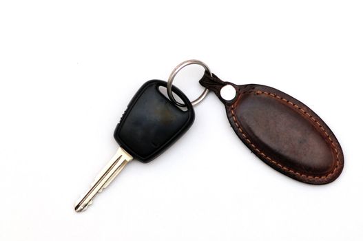 Car key isolated on white back ground