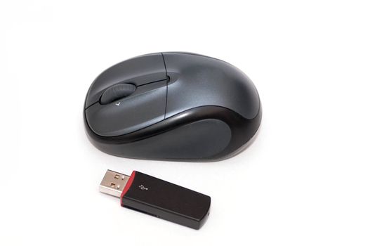 Wireless mouse isolated on white