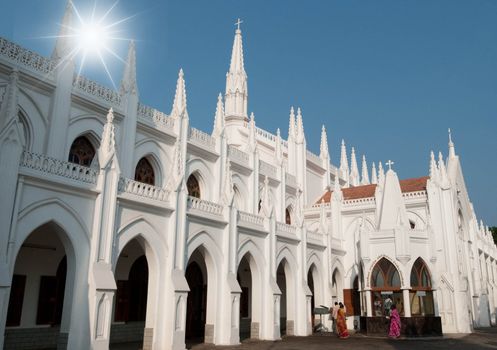 San Thome Basilica Cathedral / Church in Chennai (Madras), Southern India