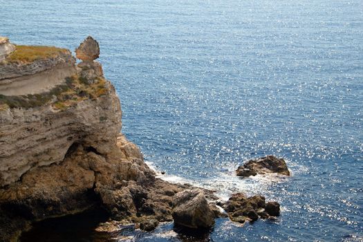 Rocky cliffs, the Black Sea coast