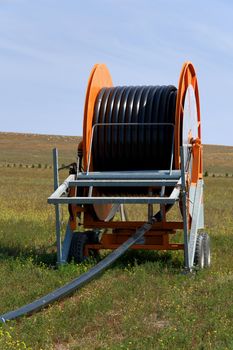 Spool of Irrigation Pipe