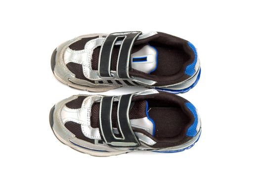 A pair of sneakers isolated on a white background