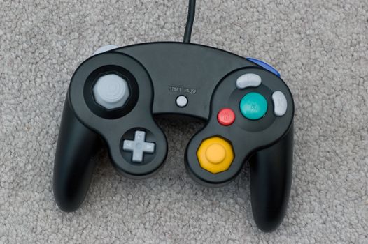 Remote controller for games isolated on a light background