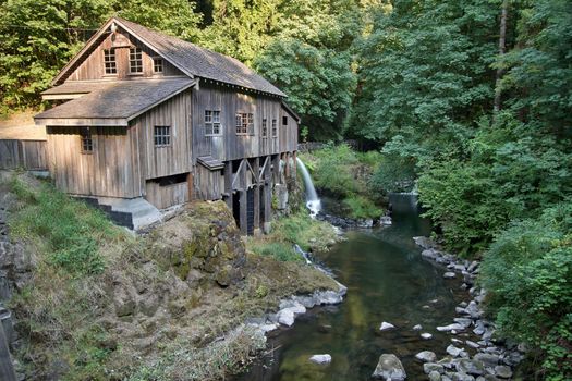 Historic Grist Mill along Cedar Creek in Washington State