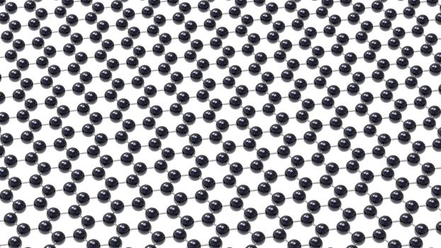 Graphene model hexagonal crystal lattice 3d render on white