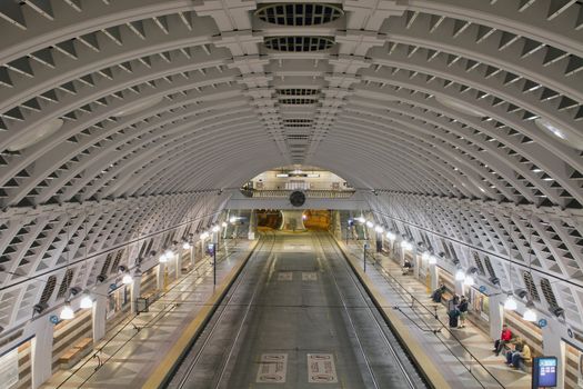 Pioneer Square Underground Tunnel Bus Station in Seattle Washington