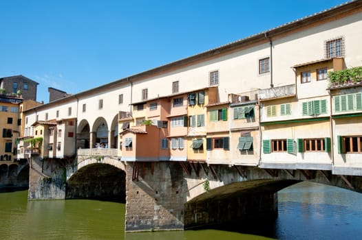 Ponte Vecchio bridge in Florence, Italy