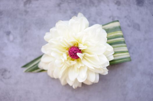 Image of a creatively designed  boutonniere