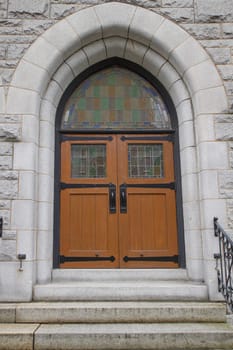 Old Historic Church Entryway Doors