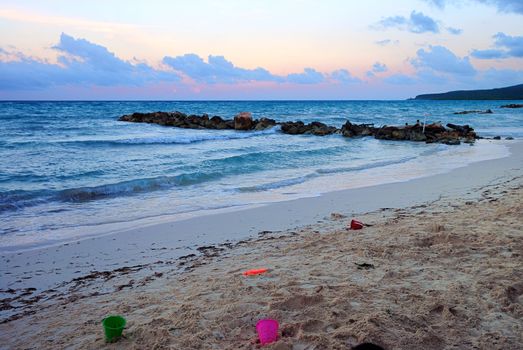 beautiful sunset along the JAmaican coast line