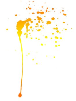 An abstract image of some paint splats