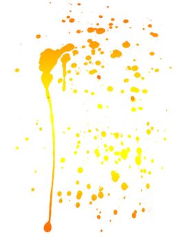 An abstract image of some paint splats