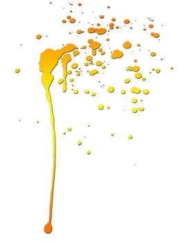 An abstract image of some paint splats