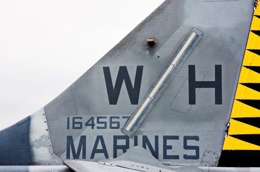 Tail of Marine Airplane
