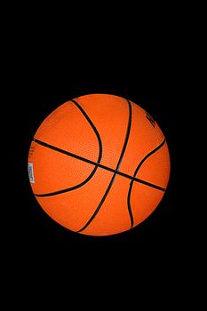 Basket ball isolated on a black back ground