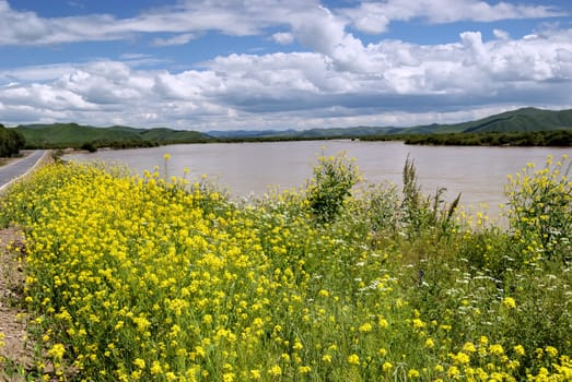 Taken in the upper reaches of the Yellow River in China,was taken in August 2008