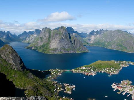 Picturesque landscape at Norway islands
