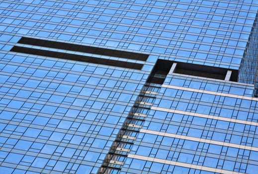 office building glass wall