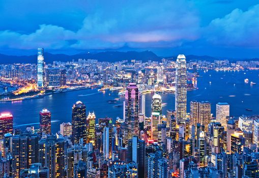 Hong Kong at night