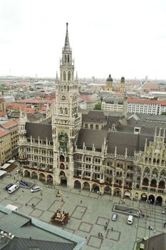 Historic European architecture in Munich, Germany