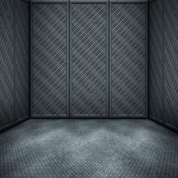 An image of a nice dark steel room background