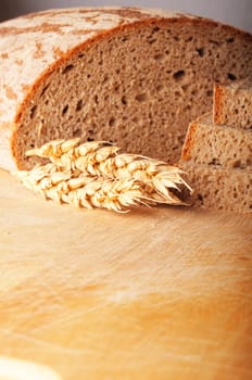bread and grain or cereal showing food baker or bakery concept