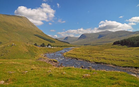 The River Lyon is in Glen Lyon in Perth and Kinross, Scotland.