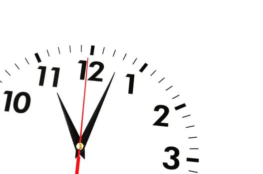 watch or clock isolated on white background showing time or businss concept