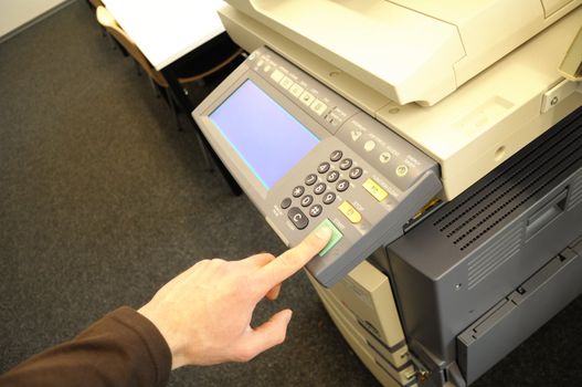 copy machine or center showing office work concept