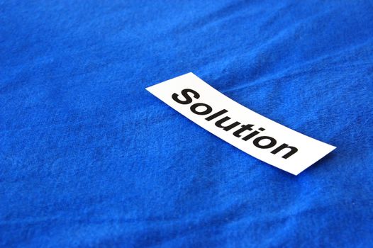 business solution idea with free blank space for text message
